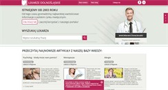 Desktop Screenshot of lekarze-dolnoslaskie.pl
