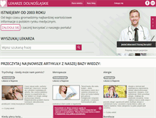 Tablet Screenshot of lekarze-dolnoslaskie.pl